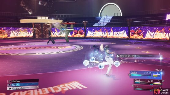 The giant cactuars’ numbered needle attacks can quickly KO a character.