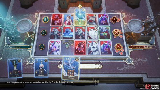 Put the Aerith card first, then place Leviathan to the right of it.