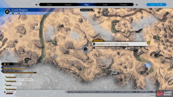 The location of the third Lifespring on the map. 
