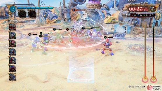 Dogpile on the boss so you can try to defeat him before he does Stop.