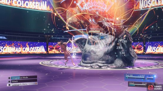 Red XIII&rsquo;s Stardust Ray works wonders against the White Mousse.