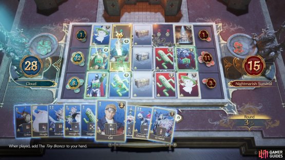 Winning the middle row in the third round is definitely tough, due to Mythril Golem&rsquo;s high power.
