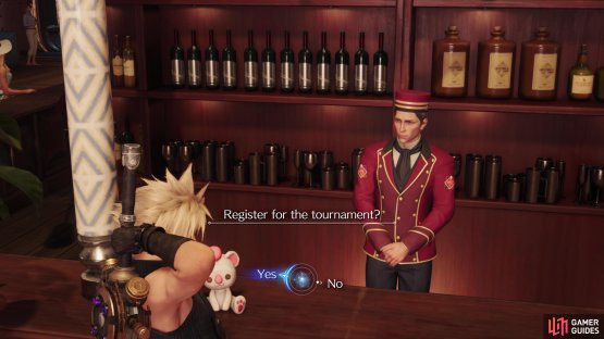 Towards the start of Chapter 5 you&rsquo;ll have to register in a Queen&rsquo;s Blood tournament. You can quit without playing, but the rewards make it worth the effort.