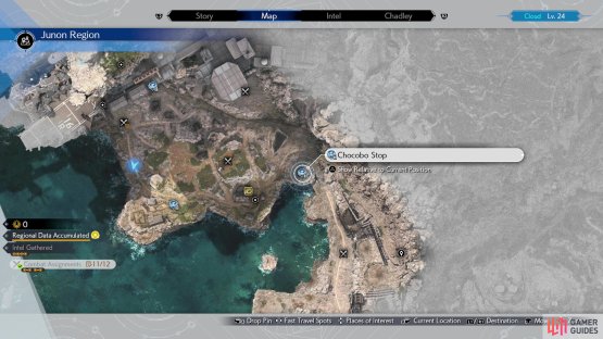 but Chocobo Stops can also be unlocked as fast travel points.