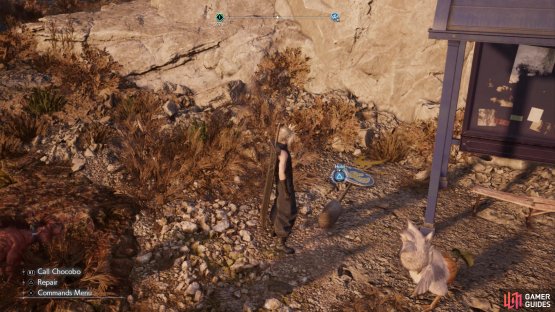 You can follow a Chicabo to its home Chocobo Stop, where you&rsquo;ll find a fallen sign. Set it upright to unlock it as a fast travel location.