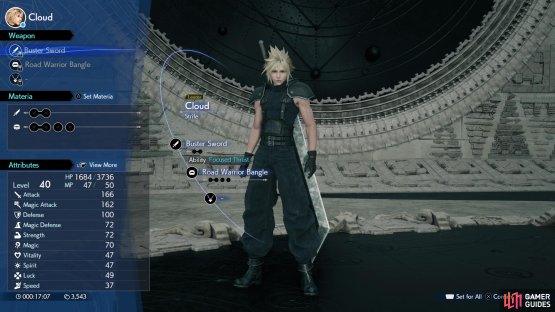 You can see how many materia sockets equipped weapons and armor have in the Materia and Equipment menu,