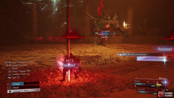 You must defeat Gi Nattak before the timer runs out, or you&rsquo;ll be smote. A Safety Bit or Karmic Cowl won&rsquo;t protect you from this instant death attack.