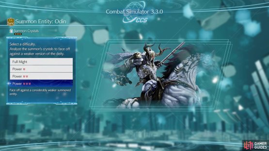 Complete Divine Intel in the Nibel Region to lower Odin&rsquo;s difficulty and empower the Odin Materia you&rsquo;ll get for defeating him.
