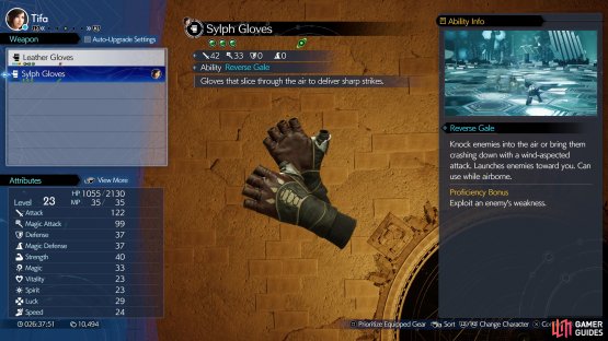 Each weapon has a unique Weapon Ability that can only be used while said weapon is equipped,