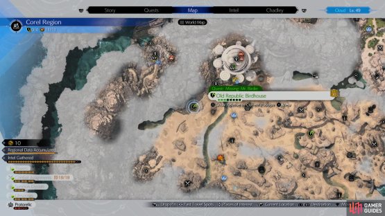 Head to the three marked locations