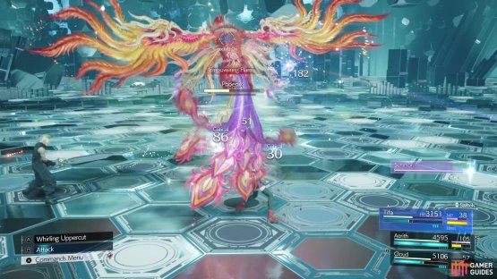 During the second phase, deal big damage to stop Empowering Flame, which can be used to do another Rebirth Flame.