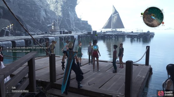 Speak with Priscilla when you&rsquo;re ready to attempt the Dolphin Show.