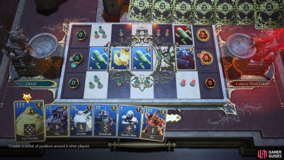 Place the Gigantuar Card in the center