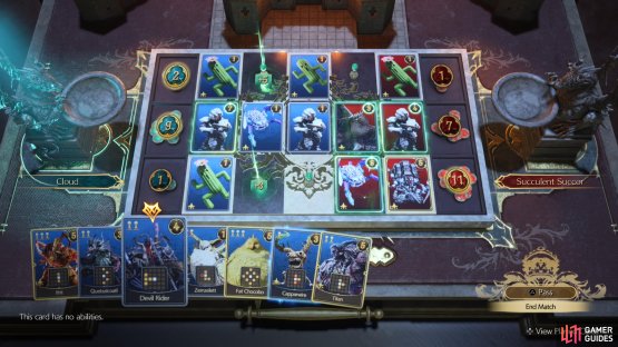 Place the Cactrot Cards in the top and bottom left tiles