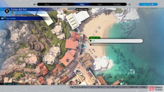 Head to the beach in Costa del Sol to start this quest in Chapter 7.