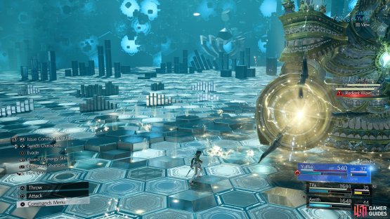 The shuriken is Yuffie&rsquo;s main mode of attack.