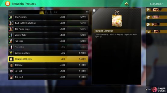 and purchase the Hawaiian Cosmetic.