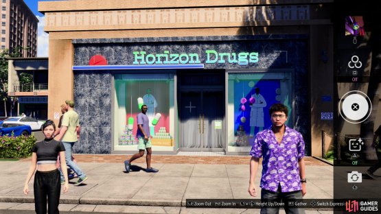 and take a picture of the Horizon Drugs store