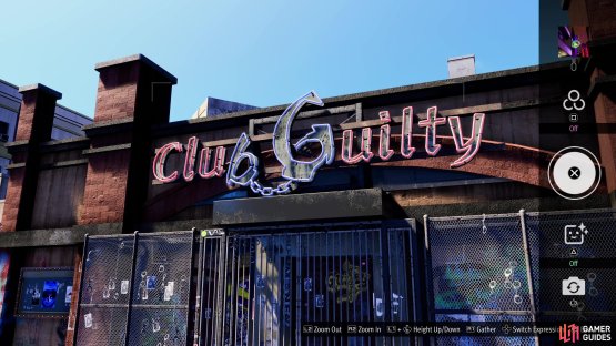 and take a picture of the Club Guilty sign.