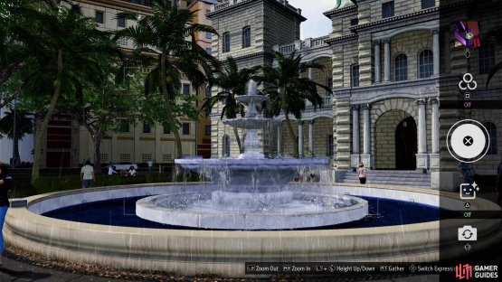 and snap a picture of the fountain.