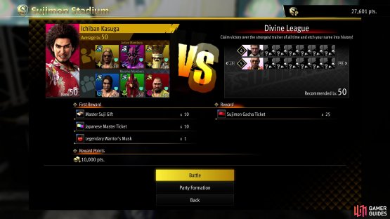 You will need to win all other matches in the Stadium to unlock the Divine League.