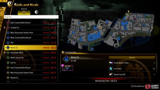 You can see if a Legendary Raid is active by looking for the crown icon,