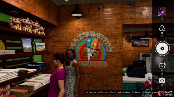 and take a picture of the Matsumoto Shave Ice Shop Sign.