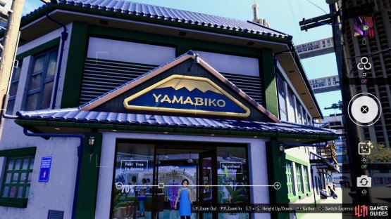 and take a picture of the Yamabiko Store Sign.