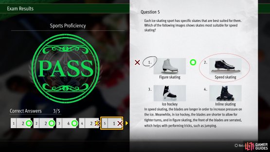 Which of the following images shows skates most suitable for speed skating?