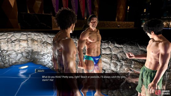 Talk to your pals in the pool to earn +10 Bond Points each.
