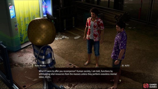 Complete Substory 34 - Legend of the Labyrinth, then return to the Hawaiian Haunt and Robo Michio will ask you to clear the dungeon for him.