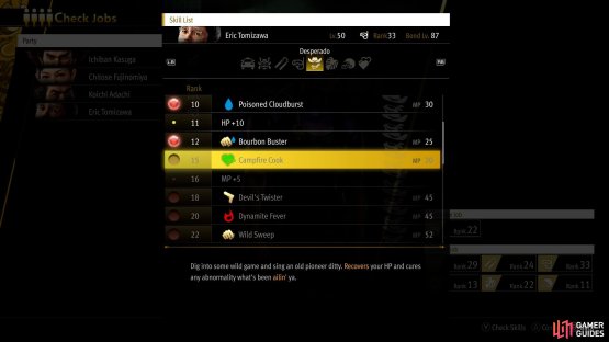 Only skills you&rsquo;ve unlocked are eligible to be inherited - increase your Job Rank to unlock skills.