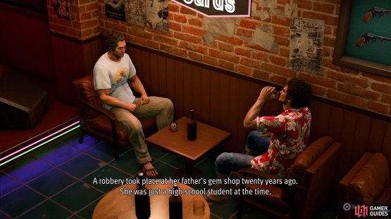 The Drink Link with Adachi revolves around a character from his past as a cop.