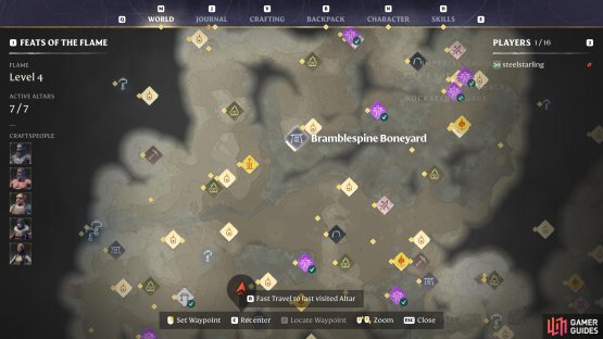 You&rsquo;ll find the Bramblespine Boneyard in the northern part of the map, in Revelwood.