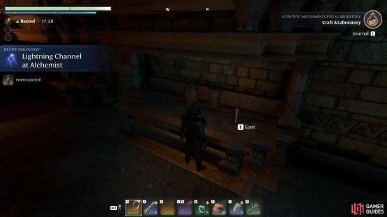 You can find Enshrouded Oil randomly in the world through loot pickups, such as in this Sun Temple.