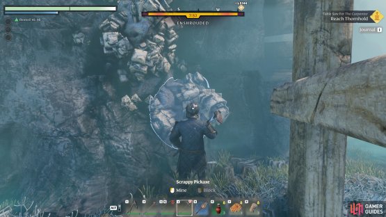 You&rsquo;ll see salt deposits sticking out of the rock like this one.