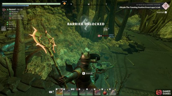 The barrier will automatically unlock once you&rsquo;ve killed the relevant wights.