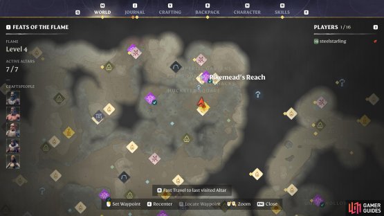 A base south of Pikemead&rsquo;s Reach gives you easy access to the capital whenever you need it.