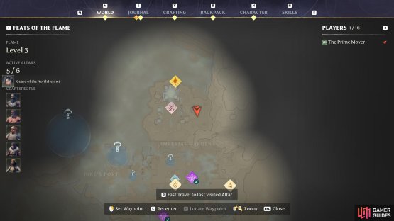 Defeat the Wyvern, make your way up the Palace, and grapple to the eastern tower.
