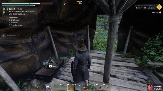 Look for props and other items, as you can find Metal Scraps among other materials while exploring buildings and tents.