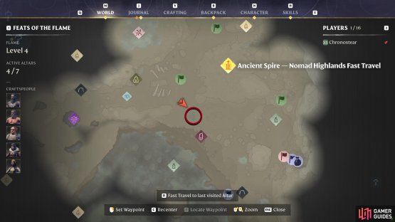 This spot is next to the Nomad fast-travel, so you can glide over quickly, get a little meat, and then go back to your base.