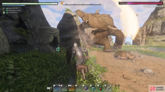 The boss will smash the ground close to where it begins the attack, so you can easily run away.