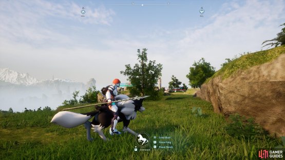 You can ride some Pals as a mount. This particular mount excels on the ground.