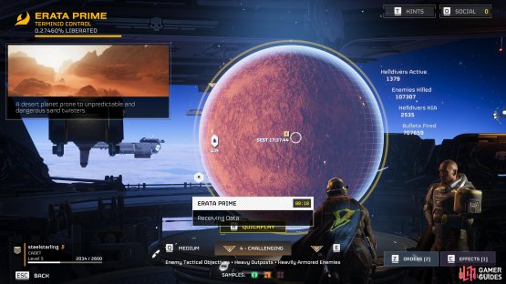The difficulty for a specific mission can be adjusted from the bottom of the screen here.