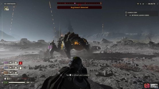 Look for weak points, often glowing in orange or green, on armored bugs.