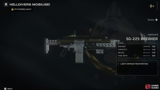 The SG-225 Breaker is one of the only automatic shotguns available right now.