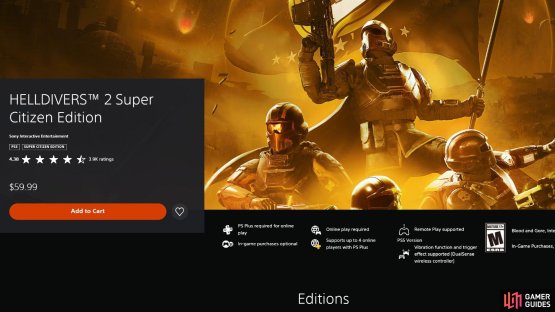 The Helldivers 2 Super Citizen Edition is the easiest way to begin your career as a Super Citizen.