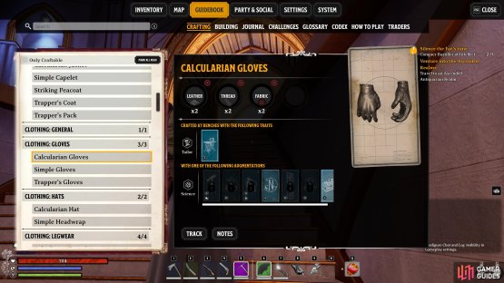 The Crafting tab in the Guidebook is a good place to check whether you meet the requirements for each recipe.