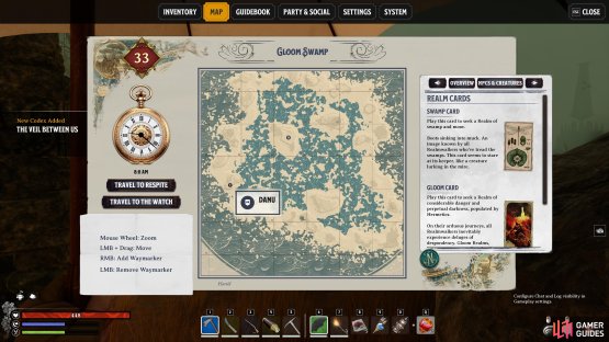 Danu’s location will be different for each player, but you’ll only find them in Gloom Swamp realms.