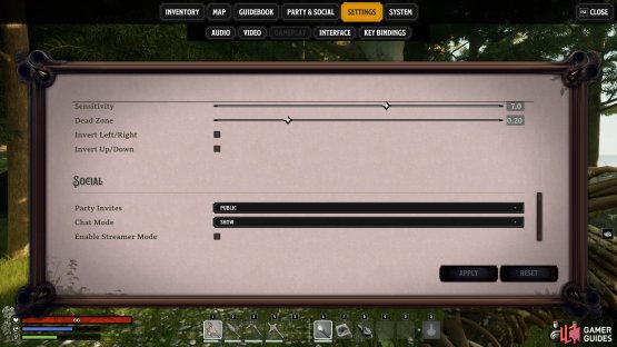 You can set party invites to public or private in the social section of the gameplay settings.